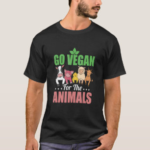 Go Vegan for Animals Veggie T Shirt