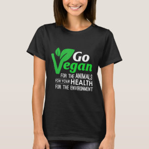 Go Vegan Healthy Cleanplant Based Animal Högers T Shirt