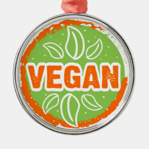 Go Vegan Julgransprydnad Metall