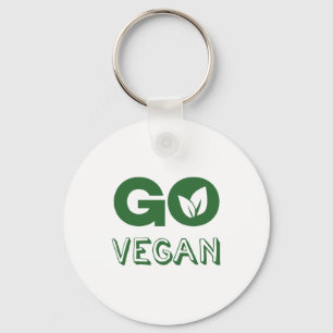 Go Vegan Plant Based Nutrition Veganism Nyckelring