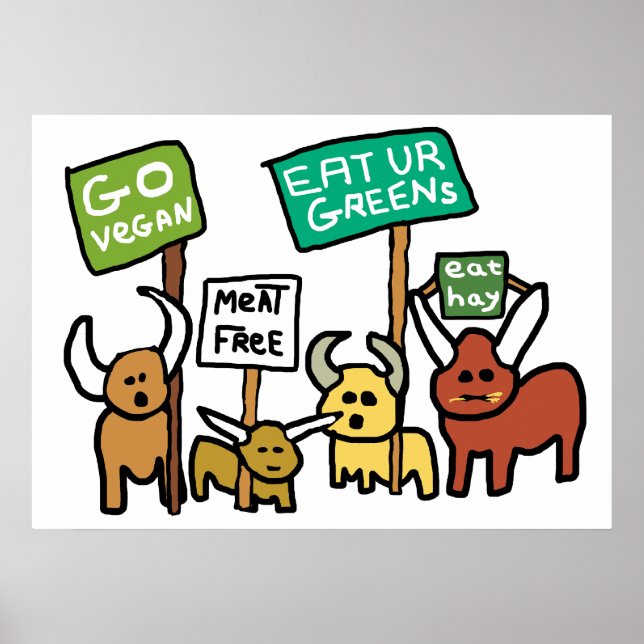 Go Vegan Poster (Framsidan)