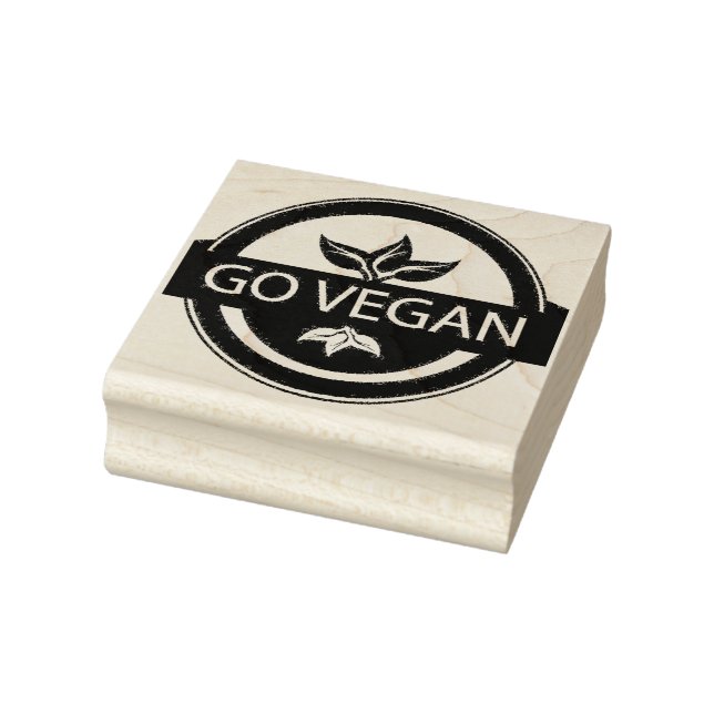 Go Vegan Stämpel (Stämpel)