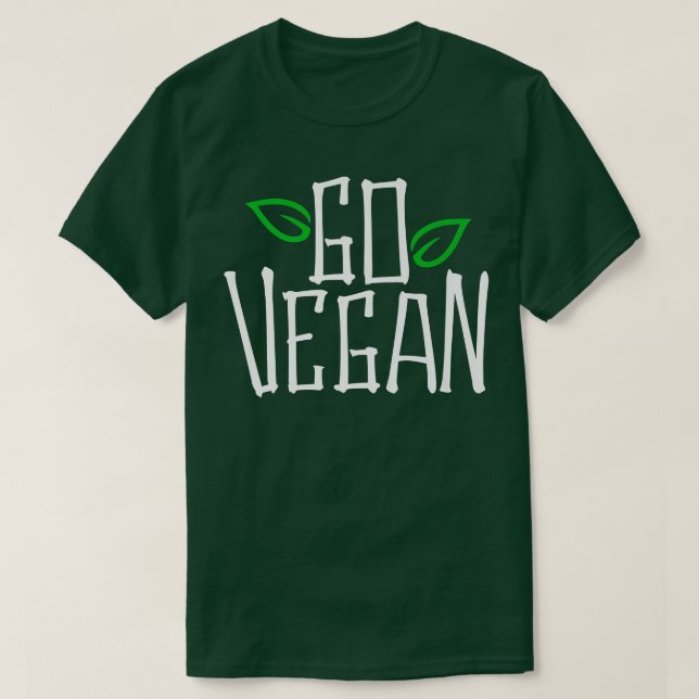 Go Vegan T Shirt (Design framsida)