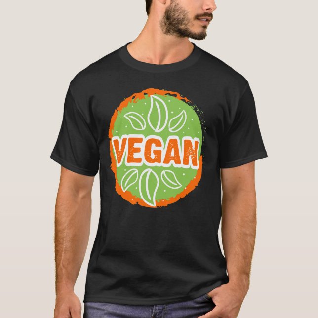 Go Vegan T Shirt (Framsida)