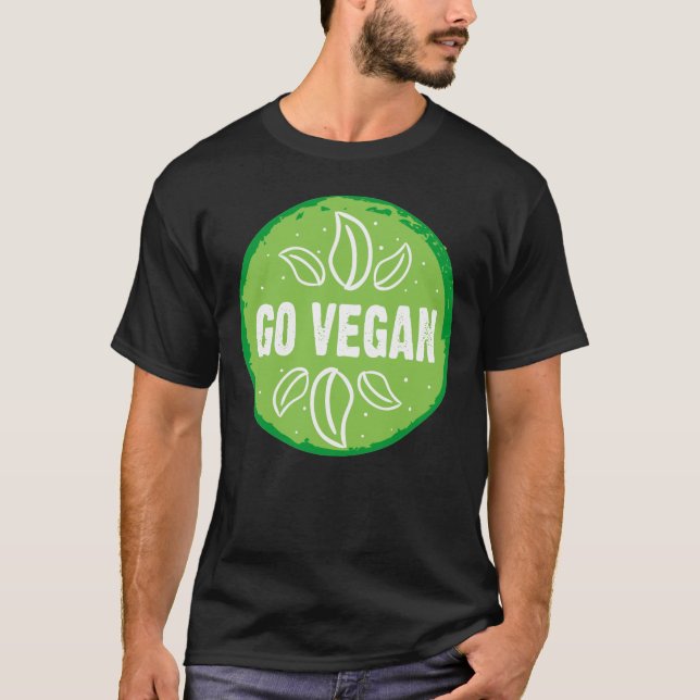 Go Vegan T Shirt (Framsida)