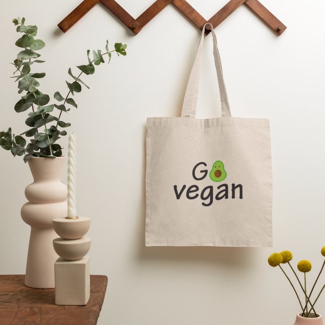 Go Vegan Tote Bag Tygkasse (Skapare uppladdad)