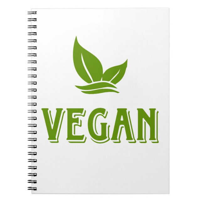 Go Vegan, vegan, veggie, vegetarian. Anteckningsbok (Framsidan)