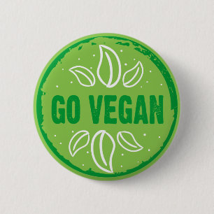 Go Vegan, vegan, veggie, vegetarian. Knapp