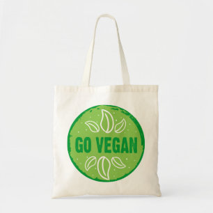 Go Vegan, vegan, veggie, vegetarian. Tygkasse