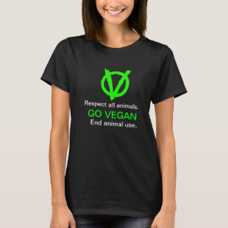 GO VEGAN! Visning Vegan Revolution logotyp! T-shirt