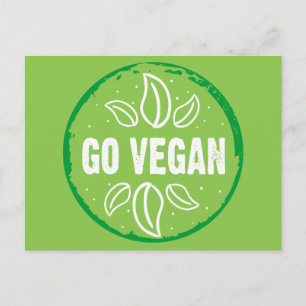 Go Vegan Vykort