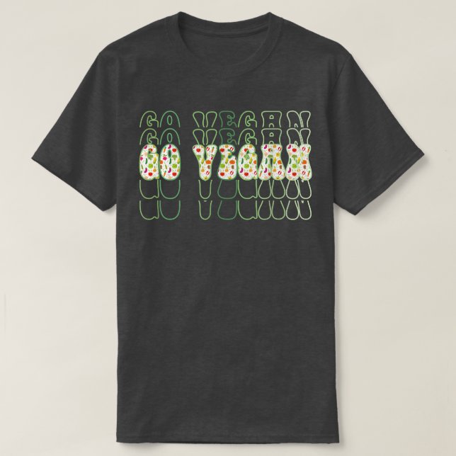 Go Vegan World Vegetarian Day Vegetable Vibes Herb T Shirt (Design framsida)