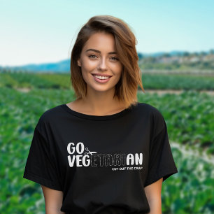 Go Vegetarian, Vegan Activism T Shirt