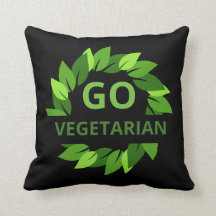 Go Vegetarian, Vegan, Veganism Grönt Löv Black
