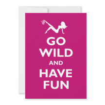 Go Vild Bachelorette Party-inbjudningar