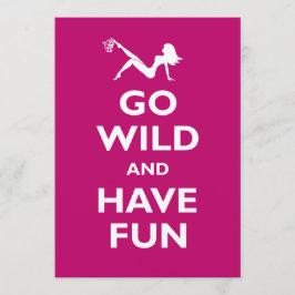 Go Vild Bachelorette Party-inbjudningar Inbjudningar