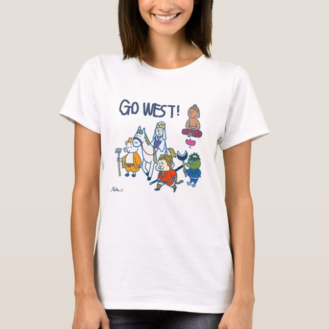 Go West! 西遊記 T Shirt (Framsida)