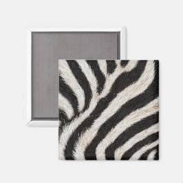 Go Wild Zebraränder Svart Vitt Falskt Pälsutseende Magnet