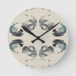 Go With the Flow - Acrylic Pouring Rund Klocka