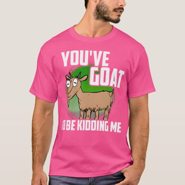 Goa Goat Punny T Shirt (Framsida)