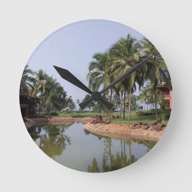 Goa India Rund Klocka (Framsida)