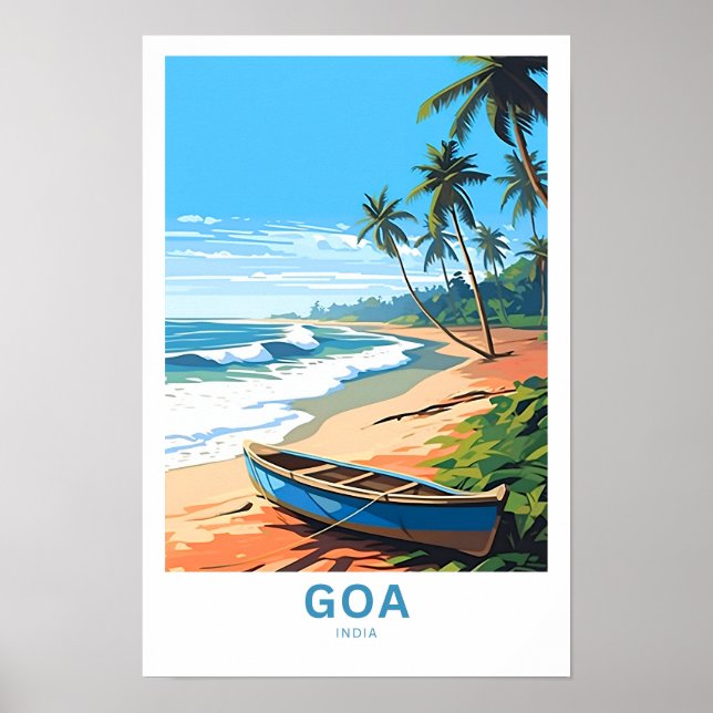 Goa India Travel Print Poster (Framsidan)