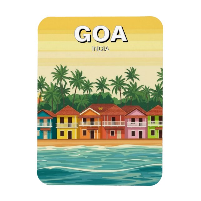 Goa Indien Magnet (Vertikal)