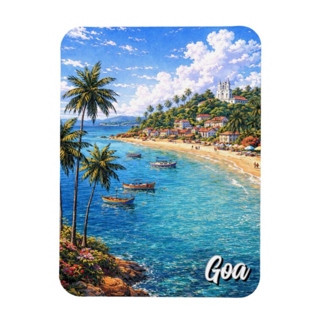 Goa Indien Magnet (Vertikal)