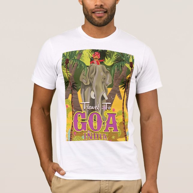 Goa Indien vintage resemotiv Tee (Framsida)