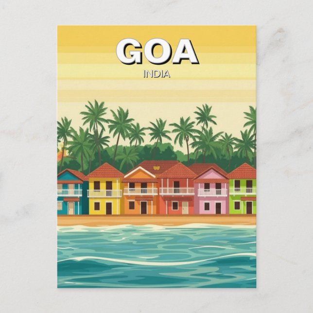 Goa Indien Vykort (Framsida)