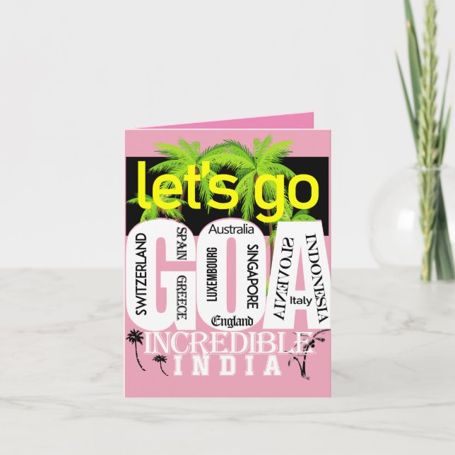 Goa resa inbjudan (Framsida)