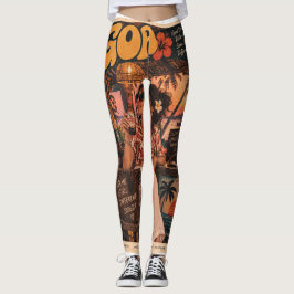 Goa — Tjej på baren, kustnattlivsvibbar 🍻 Leggings