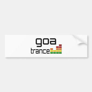 Goa Trancemusik med den stereo- utjämnaren Bildekal