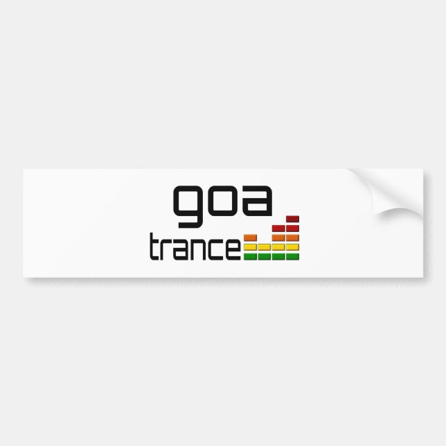 Goa Trancemusik med den stereo- utjämnaren Bildekal (Framsidan)