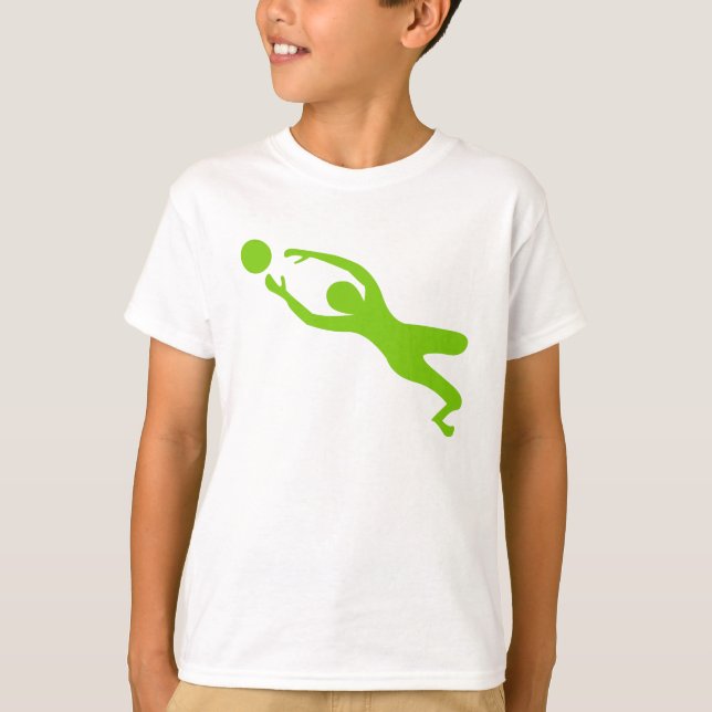 Goal Keeper - Martian Grönt T-shirt (Framsida)