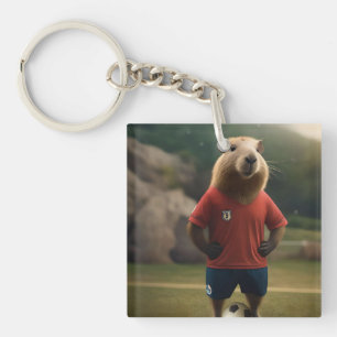 "Goal Scoring Capybara: The Ultimate Soccer Star!"