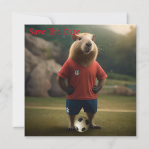 "Goal Scoring Capybara: The Ultimate Soccer Star!" Spara Datumet