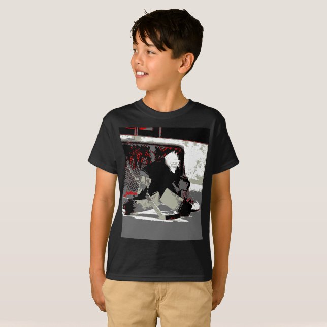 Goal Stopper - Ice Hockey Goalie T Shirt (Hel framsida)