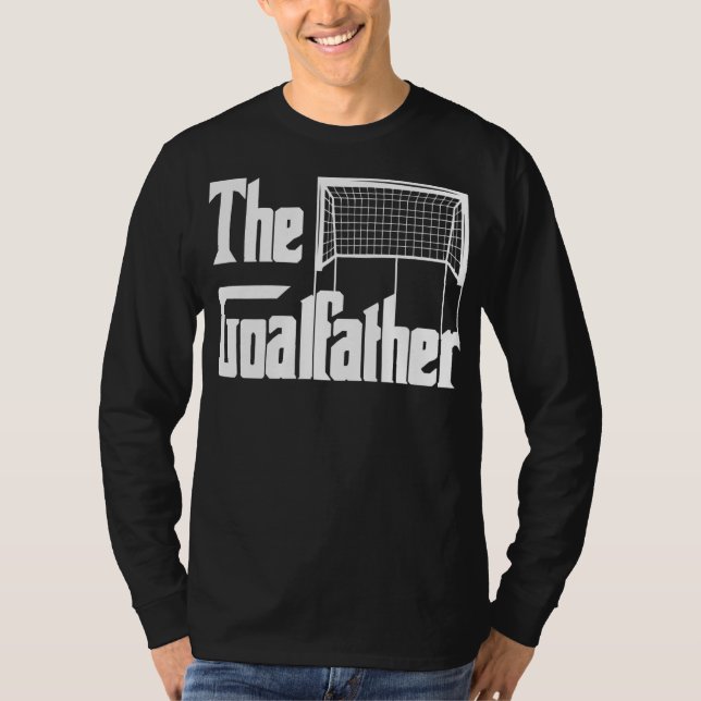 Goalfather Pappa-mataren Goalkeeper Goalie Coach T Shirt (Framsida)