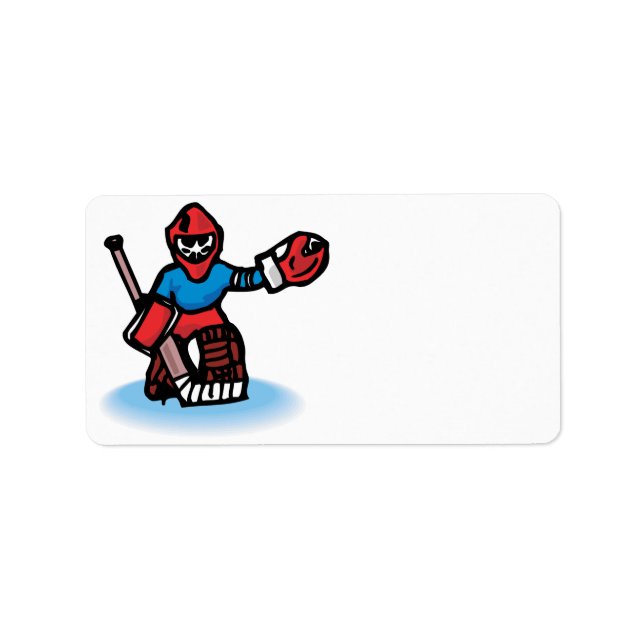 Goalie Adressetikett (Framsidan)