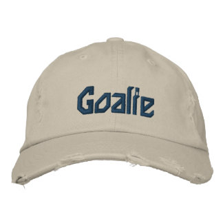 Goalie Baseball Cap Broderad Keps