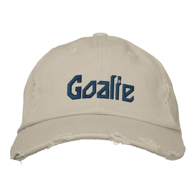 Goalie Baseball Cap Broderad Keps (Framsida)