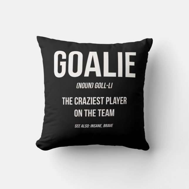 Goalie Gear Goalkeeper Definition Funny Ocer Hoc Kudde (Framsida)