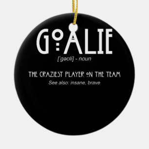 Goalie Gear Goalkeeper Definition Soccer Hockey Julgransprydnad Keramik