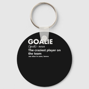 Goalie Goalkeeper Definition Socer Hockey Nyckelring