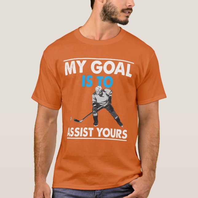 Goalie Ice Hockey Sports Lifestyle Hockey Player g T Shirt (Framsida)