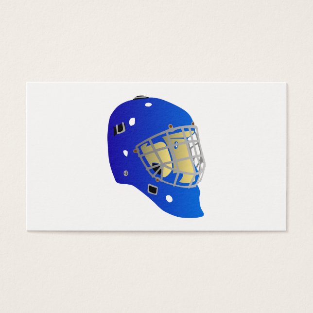 Goalie Mask Visitkort (Framsidan)