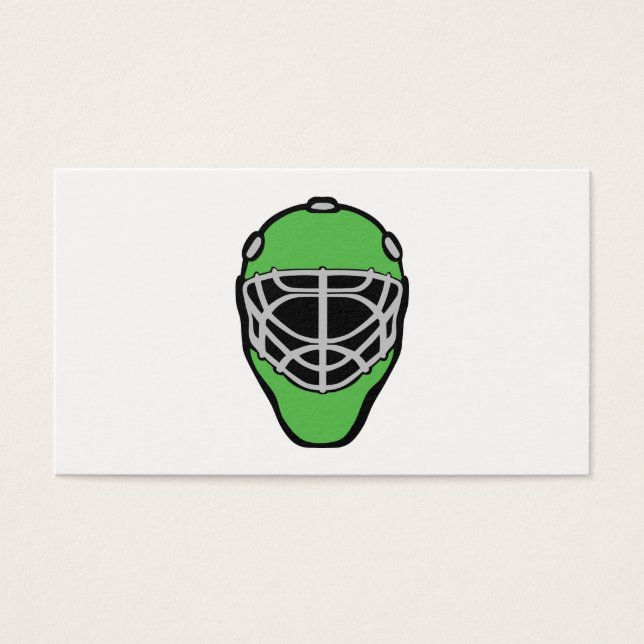 Goalie Mask Visitkort (Framsidan)