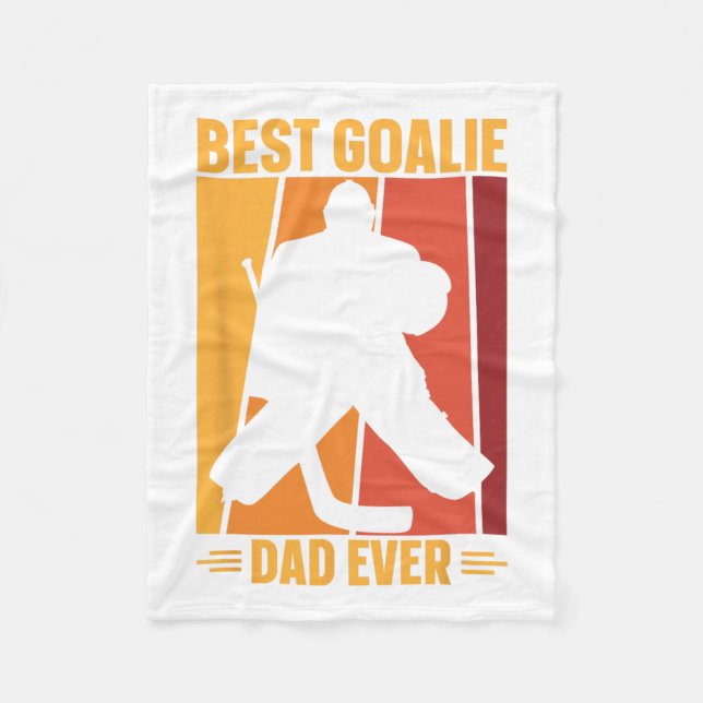 Goalie Pappa Ice Hockey Ice Hockey Player Hockey C Fleecefilt (Framsidan)