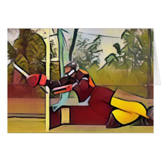 Goalie wenskaart hälsningskort